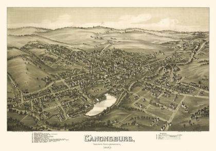 Picture of CANONSBURG PENNSYLVANIA - FOWLER 1897 