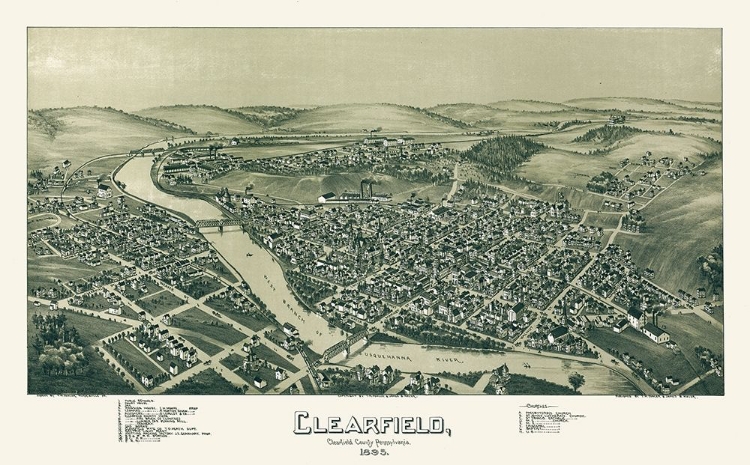 Picture of CLEARFIELD PENNSYLVANIA - MOYER 1895 