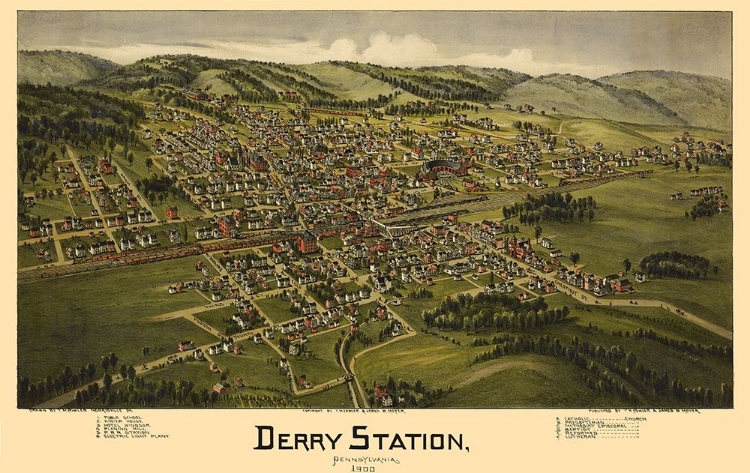 Picture of DERRY PENNSYLVANIA - MOYER 1900 