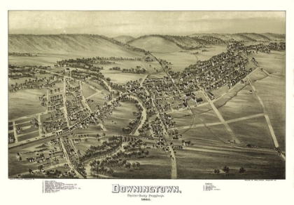 Picture of DOWNINGTON PENNSYLVANIA - FOWLER 1893 