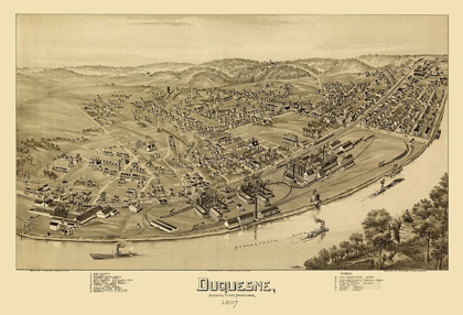 Picture of DUQUESNE PENNSYLVANIA - FOWLER 1897 