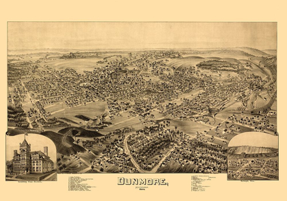 Picture of DUNMORE PENNSYLVANIA - FOWLER 1892 