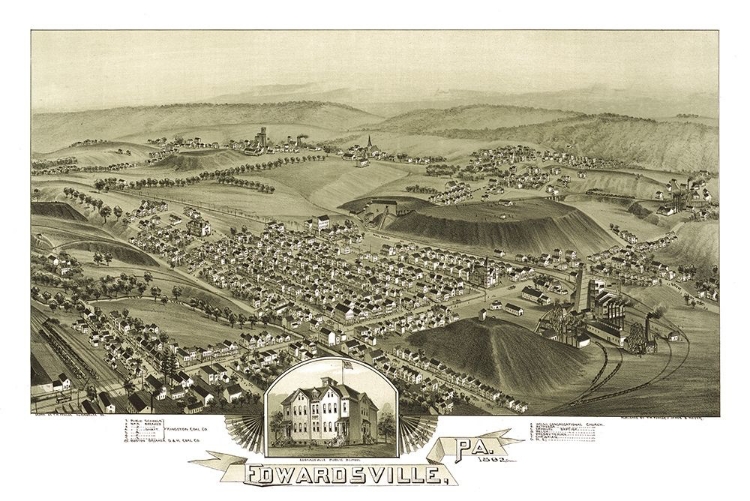 Picture of EDWARDSVILLE PENNSYLVANIA - FOWLER 1892 