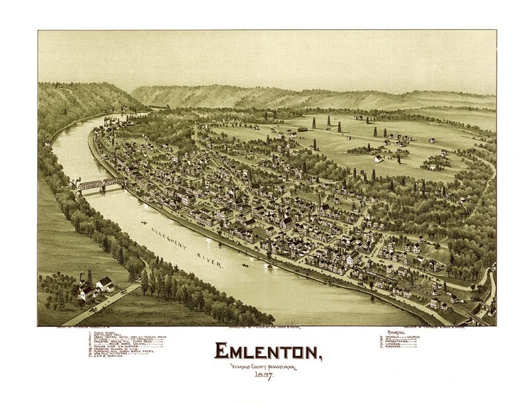 Picture of EMLENTON PENNSYLVANIA - FOWLER 1897 