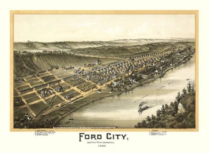 Picture of FORD CITY PENNSYLVANIA - FOWLER 1896 