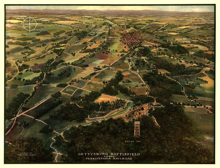 Picture of GETTYSBURG REGION PENNSYLVANIA -1913