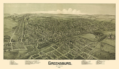 Picture of GREENSBURG PENNSYLVANIA - FOWLER 1901 