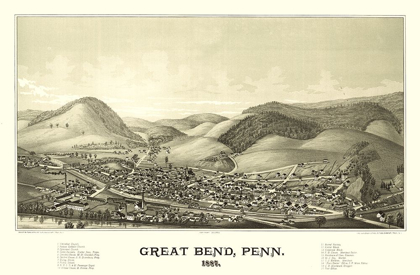 Picture of GREAT BEND PENNSYLVANIA - BURLEIGH 1887 