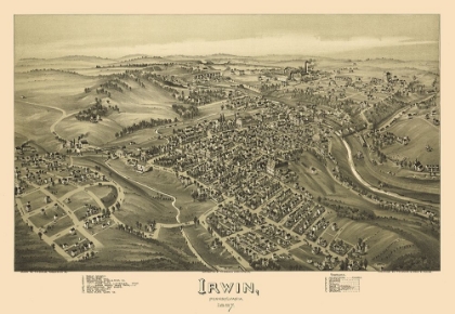 Picture of IRWIN PENNSYLVANIA - FOWLER 1897 