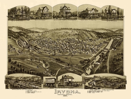 Picture of IRVONA PENNSYLVANIA - FOWLER 1895 