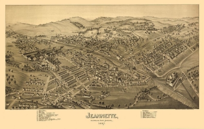 Picture of JEANNETTE PENNSYLVANIA - FOWLER 1897 