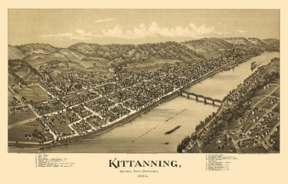 Picture of KITTANNING PENNSYLVANIA - FOWLER 1896 