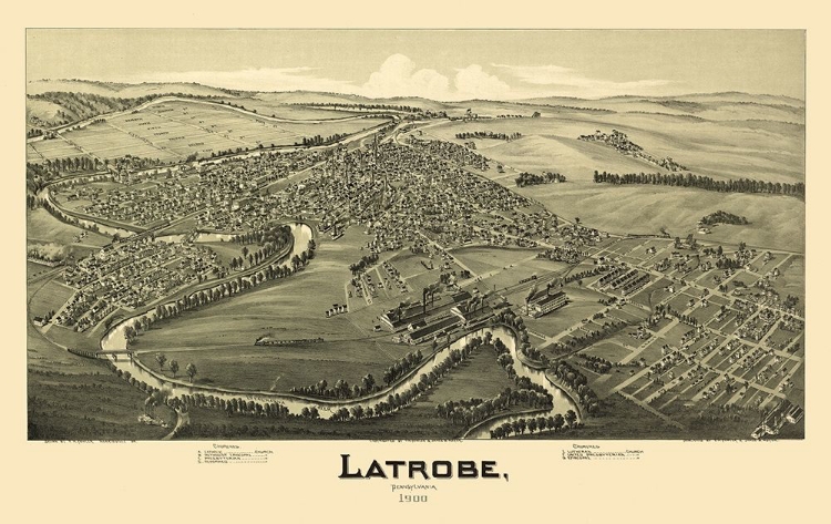 Picture of LATROBE PENNSYLVANIA - FOWLER 1900 