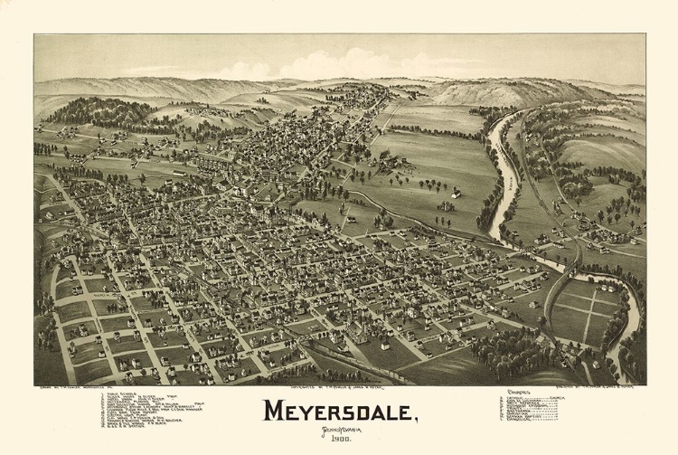 Picture of MEYERSDALE PENNSYLVANIA - FOWLER 1900 