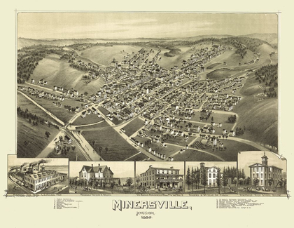 Picture of MINERSVILLE PENNSYLVANIA - FOWLER 1889 