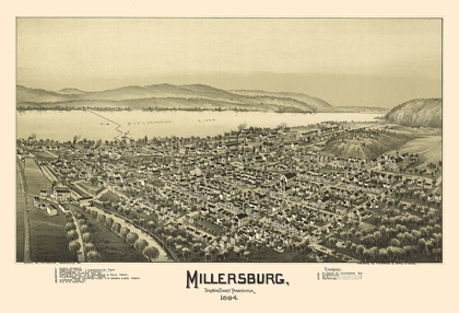 Picture of MILLERSBURG PENNSYLVANIA - FOWLER 1894 