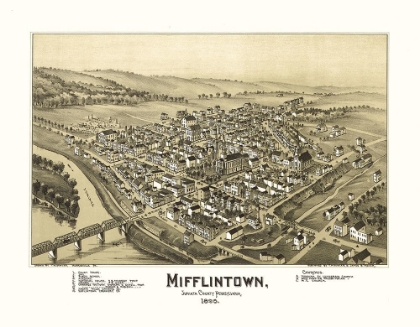 Picture of MIFFLINTOWN PENNSYLVANIA - FOWLER 1895 