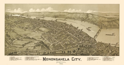 Picture of MONONGAHELA PENNSYLVANIA - FOWLER 1902 