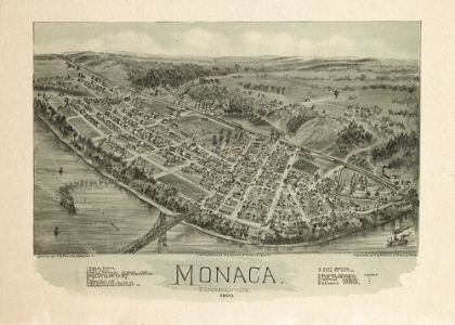 Picture of MONACA PENNSYLVANIA - FOWLER 1900 