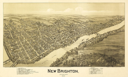 Picture of NEW BRIGHTON PENNSYLVANIA - FOWLER 1901 