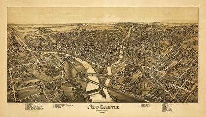 Picture of NEW CASTLE PENNSYLVANIA - FOWLER 1896 