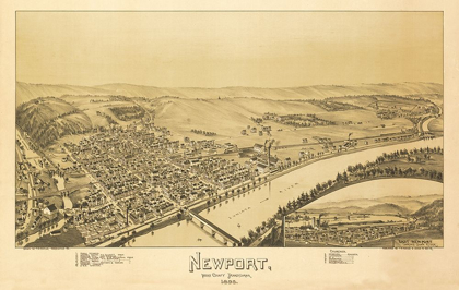 Picture of NEWPORT PENNSYLVANIA - FOWLER 1895 