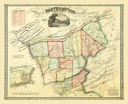 Picture of NORTHAMPTON COUNTY PENNSYLVANIA - TAYLOR 1851