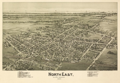Picture of NORTH EAST PENNSYLVANIA - FOWLER 1896 