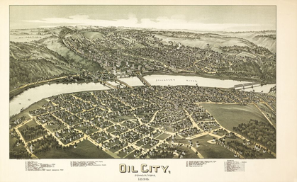 Picture of OIL CITY PENNSYLVANIA - FOWLER 1896 
