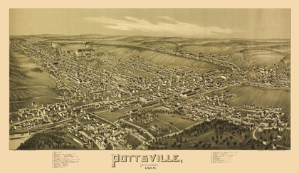 Picture of POTTSVILLE PENNSYLVANIA - FOWLER 1889 