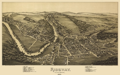 Picture of RIDGWAY PENNSYLVANIA - FOWLER 1895 