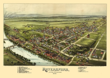 Picture of ROYERSFORD PENNSYLVANIA - FOWLER 1893 