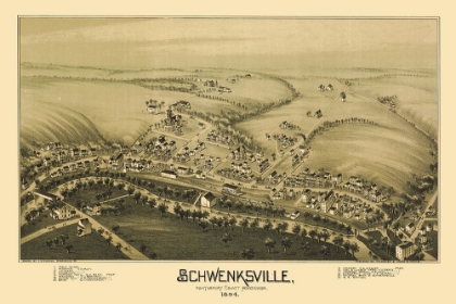 Picture of SCHWENKSVILLE PENNSYLVANIA - FOWLER 1894 