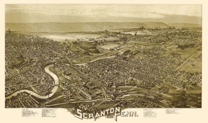 Picture of SCRANTON PENNSYLVANIA - FOWLER 1890 