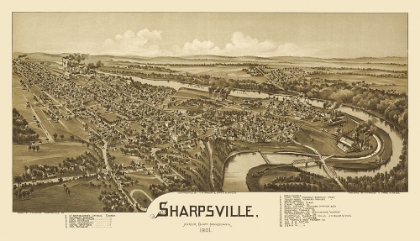 Picture of SHARPSVILLE PENNSYLVANIA - FOWLER 1901 