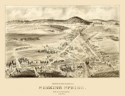 Picture of SINKING SPRING PENNSYLVANIA - FOWLER 1898 