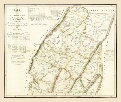 Picture of SOMERSET COUNTY PENNSYLVANIA - WELLS 1830