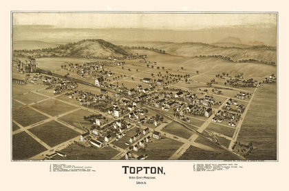 Picture of TOPTON PENNSYLVANIA - FOWLER 1893 
