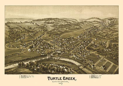 Picture of TURTLE CREEK PENNSYLVANIA - FOWLER 1897 
