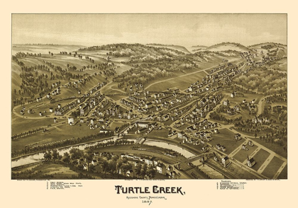 Picture of TURTLE CREEK PENNSYLVANIA - FOWLER 1897 