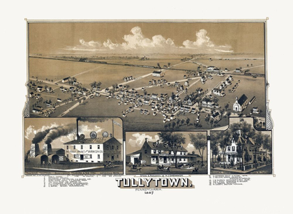 Picture of TULLYTOWN PENNSYLVANIA - FOWLER 1887 