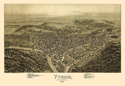 Picture of TYRONE PENNSYLVANIA - FOWLER 1895 