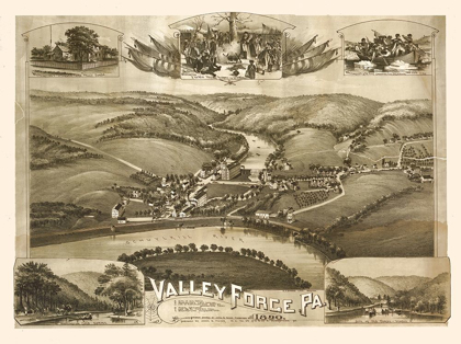 Picture of VALLEY FORGE PENNSYLVANIA - MOYER 1890 