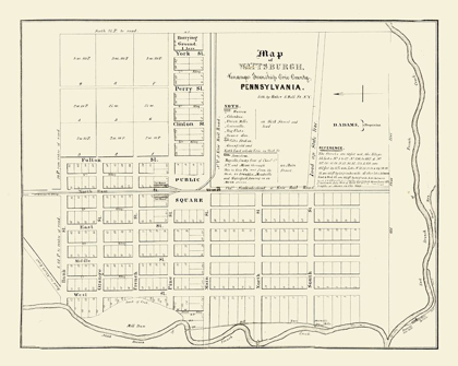 Picture of WATTSBURG PENNSYLVANIA - BAKER 1836 