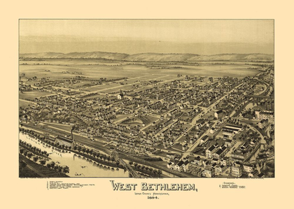 Picture of WEST BETHLEHEM PENNSYLVANIA - FOWLER 1894 