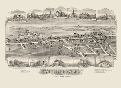 Picture of WERNERSVILLE PENNSYLVANIA - FOWLER 1898 