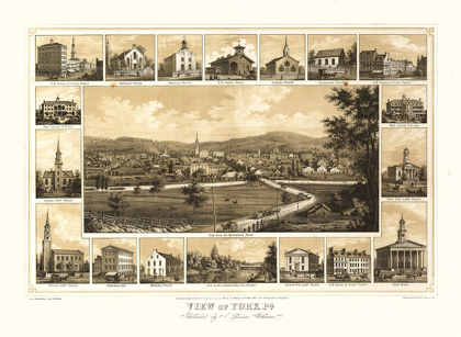 Picture of YORK PENNSYLVANIA - WILLIAMS 1852 