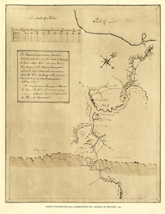 Picture of PENNSYLVANIA - WASHINGTON 1754 