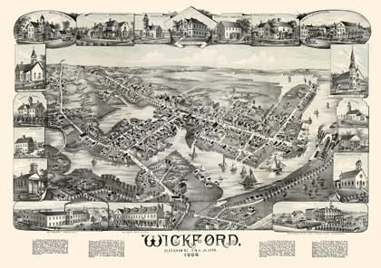 Picture of WICKFORD RHODE ISLAND - BAILEY 1888 