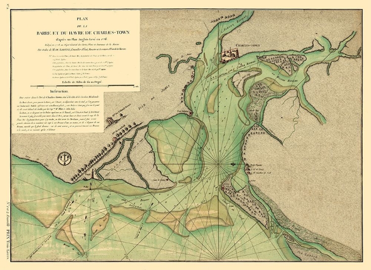 Picture of CHARLESTON SOUTH CAROLINA - SARTINE 1778 